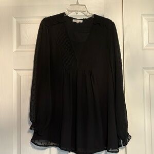 Indigo Soul Black Blouse